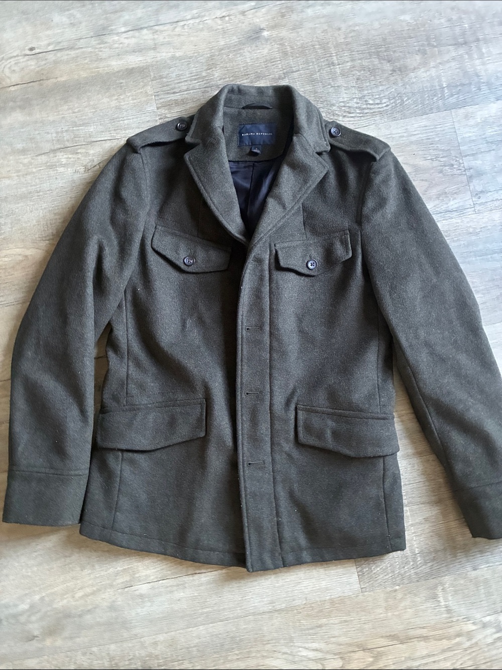 Men's Banana Republic Wool-Blend Field Jacket - Olive